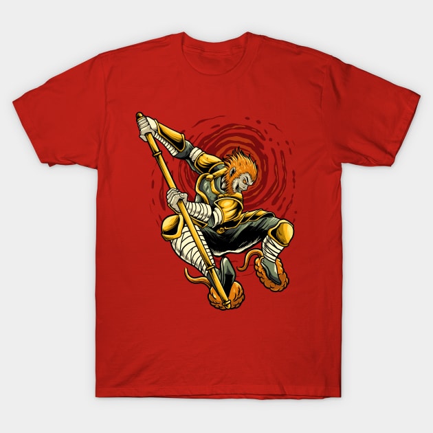 monkey king sun wukong T-Shirt by mrgeek